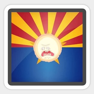 AZ Angry Sun Sticker